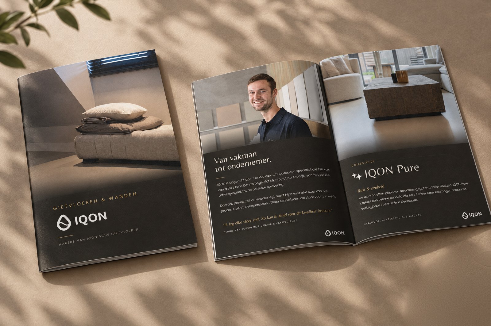 De brochure van IQON Gietvloeren