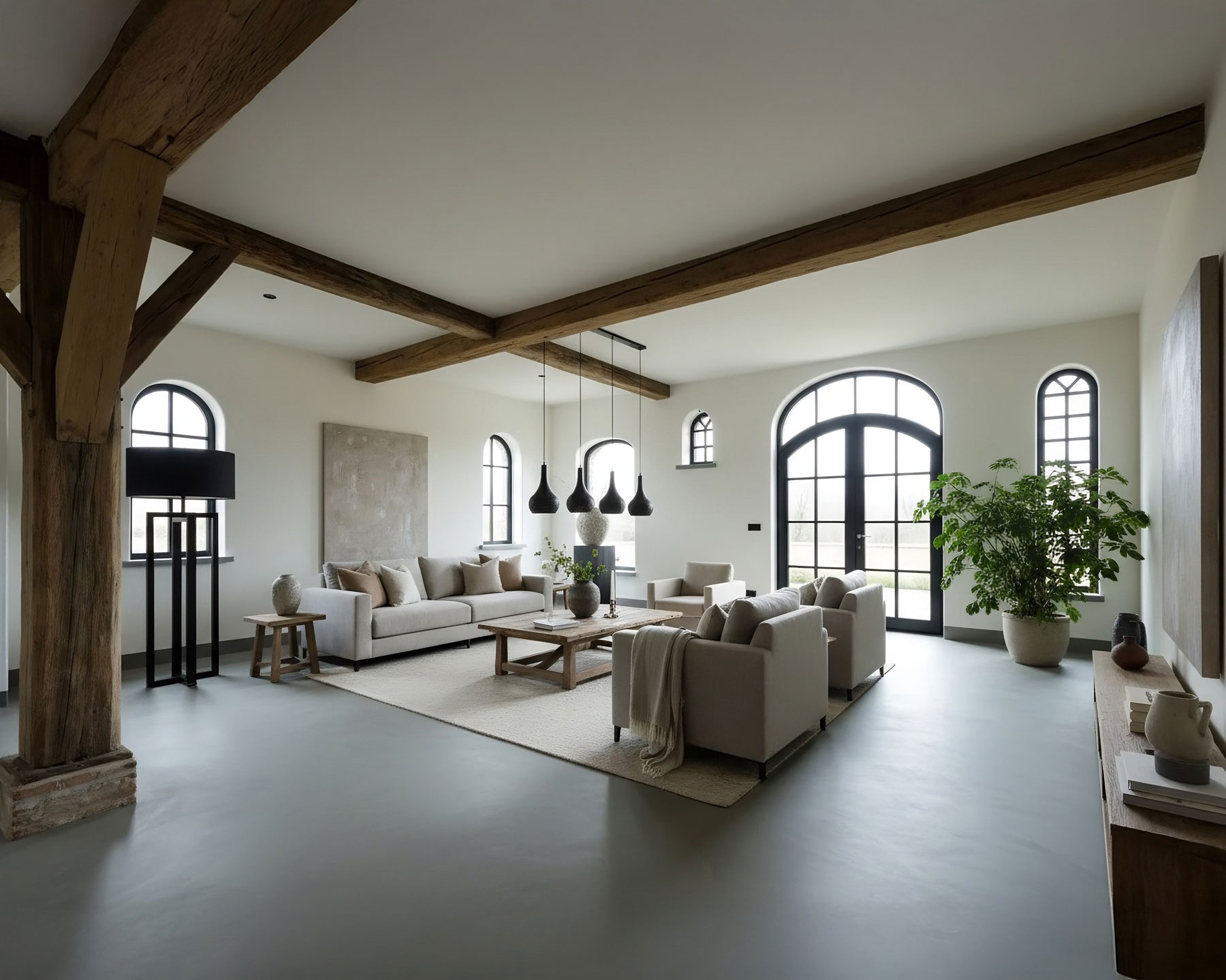 IQON Lava gietvloer inspiratie woonkamer